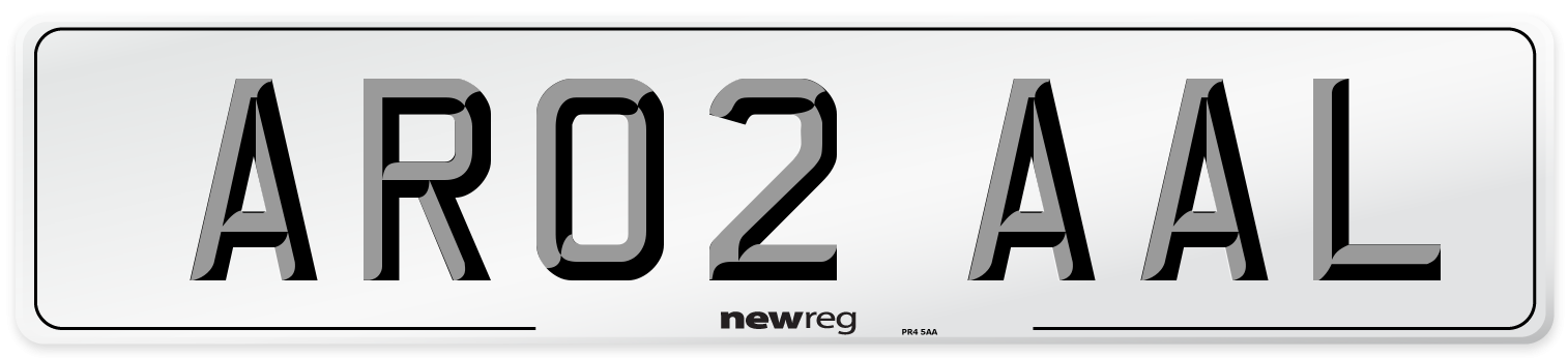 AR02 AAL Number Plate from New Reg